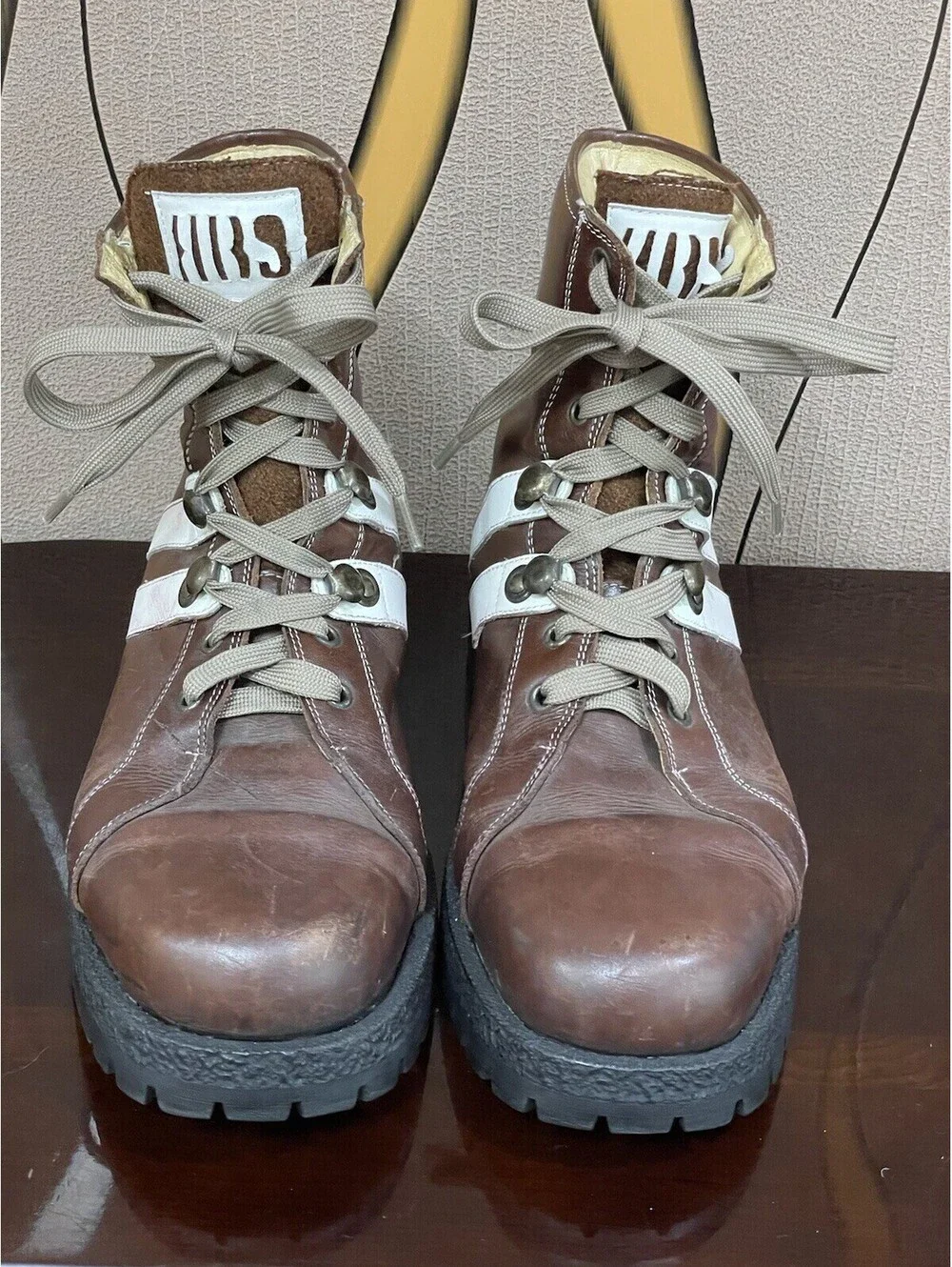 Cesare Paciotti Heroes Lace Up Leather Work Boots Mens Size 